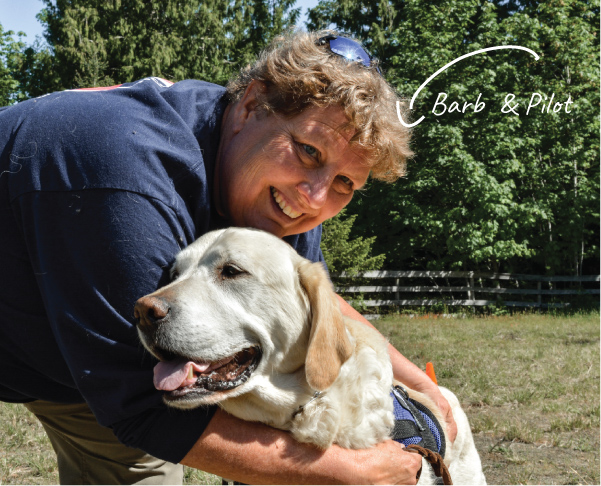 Barb and Pilot the Dog