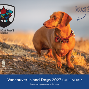 2027 Freedom Paws Canada Calendar Cover